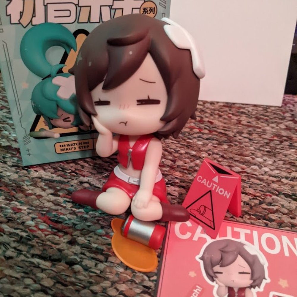 Hatsune Watch Miku's Step Meiko Figurine ***Read Carefully--no box or foil***